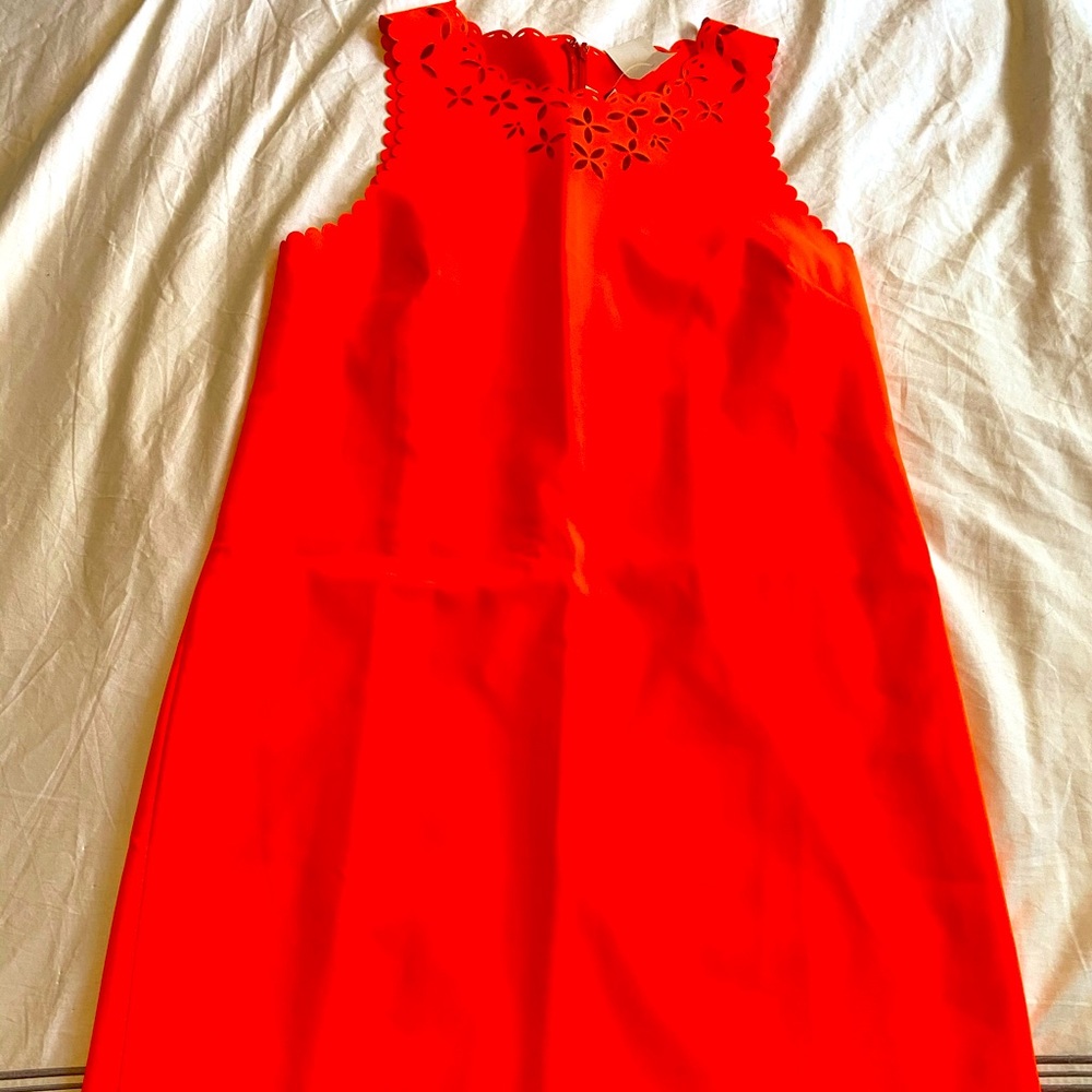 J crew laser cut shift dress